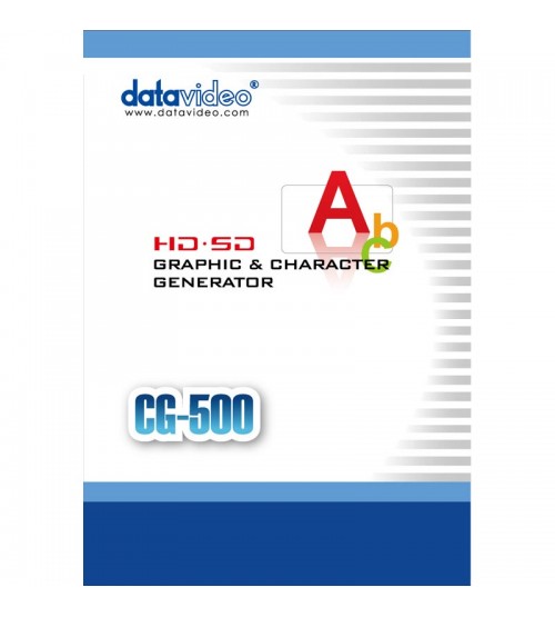 Datavideo CG-500 HD/SD Graphics & Character Generator (Software Only)